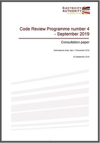 Code review programme #4 - consultation paper