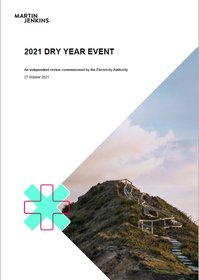 2021 dry year event review - consultation paper