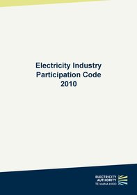 Electricity Industry Participation Code 2010
