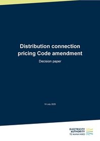 Distribution connection pricing Code amendment - Decision paper