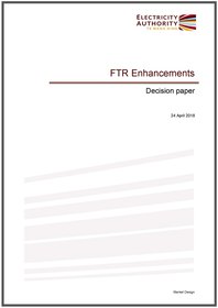 FTR development - decision paper