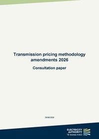 Transmission pricing methodology amendments 2026 - Consultation paper