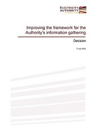 Improving information gathering - decision paper