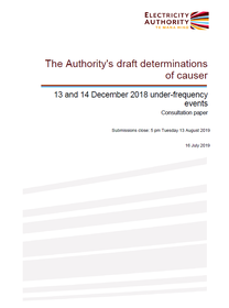 Draft determination of causers 13 and 14 December 2018 UFEs - consultation paper