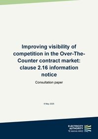 Improving visibility of competition in the OTC market - Consultation paper