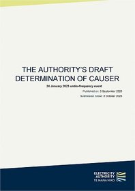 Draft determination of causer 23 January 2023 UFE - consultation paper