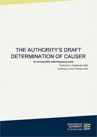 Draft determination of causer - 23 January 2023 UFE - consultation paper