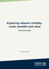 Exploring network visibility: costs, benefits and value - Discussion paper