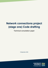 Network connections project (stage one) Code drafting - technical consultation paper