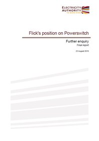Flick's position on Powerswitch