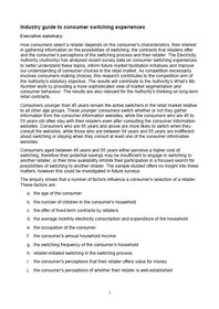 Industry guide to consumer switching experiences