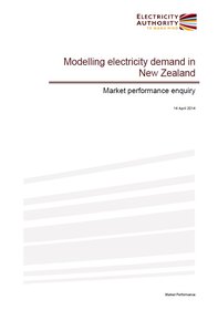 Modelling electricity demand in New Zealand