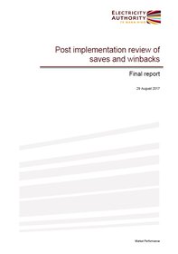 Post implementation review of saves and winbacks