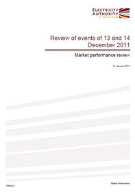 Review of events of 13 and 14 December 2011 Market performance review