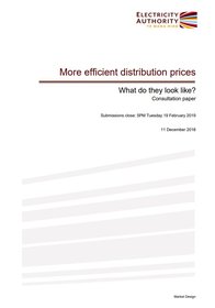 More efficient distribution prices - Consultation paper