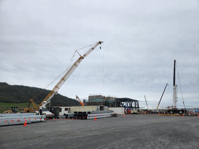 Contact Energy's Tauhara 2 geothermal power station under construction in July 2022