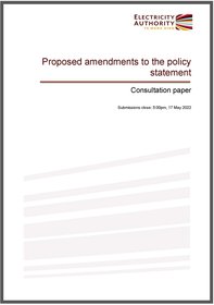 Policy statement 2022 - consultation paper