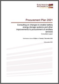 Procurement plan 2021 - consultation paper