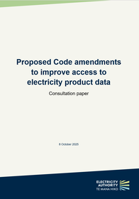 Proposed Code amendments to improve access to electricity product data - Consultation paper