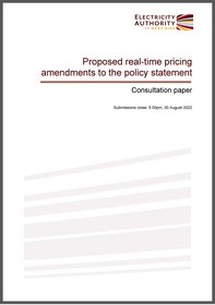 Real-time pricing policy statement - consultation paper