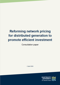 Reforming network pricing for distributed generation - Consultation paper