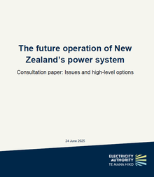 The future operation of New Zealand's power system - Issues and high level options