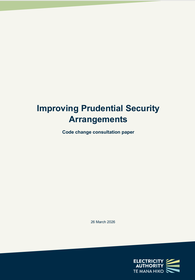 Consultation paper - Improving Prudential Security Arrangements