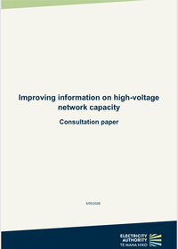 Improving information on high-voltage networks - Consultation paper