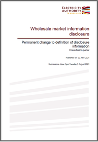 Consultation paper - Permanent change to definition of disclosure information