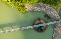 Water spillway at lower Hui Dam