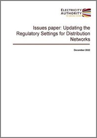 Issues paper: Updating the regulatory settings for distribution networks