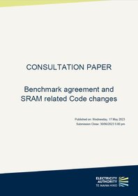 Consultation paper - Benchmark agreement and SRAM related Code changes